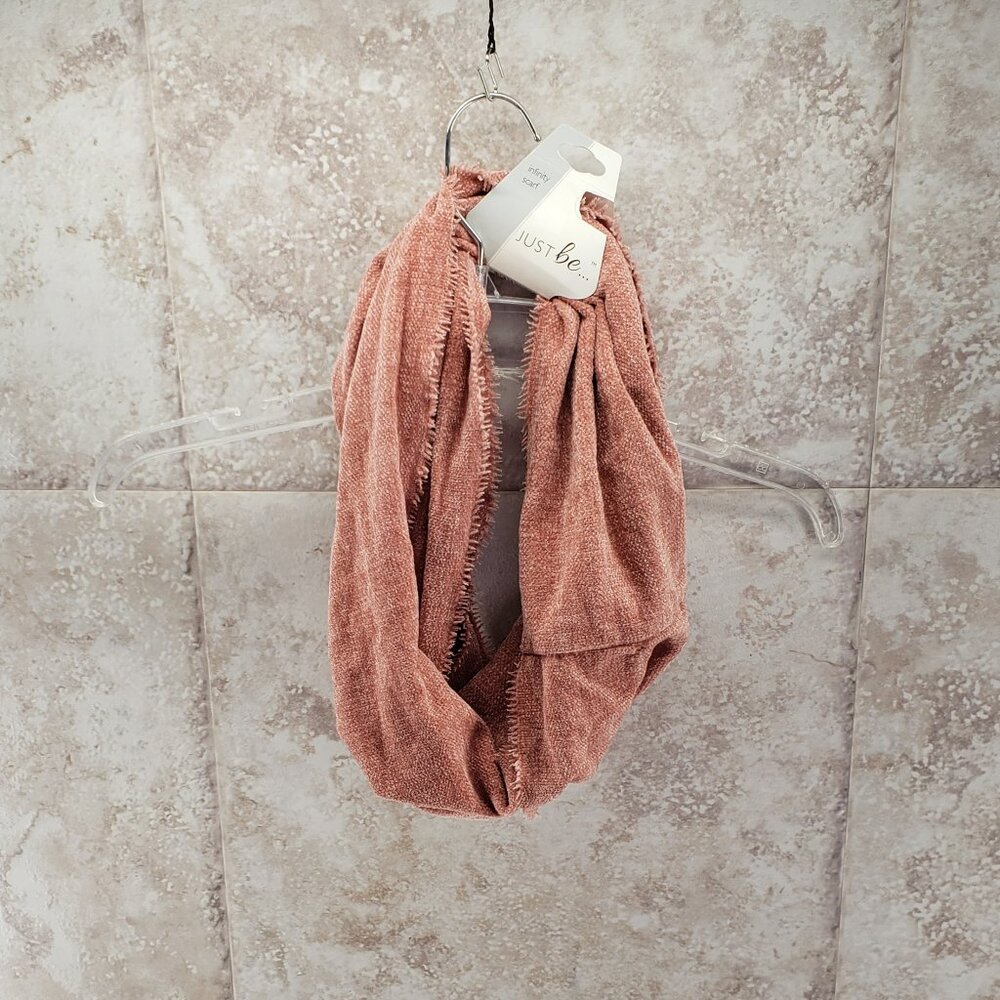 Fashion Accessories Infinity Loop Scarf Just Be Mauve Raw Edge One Size NWT
